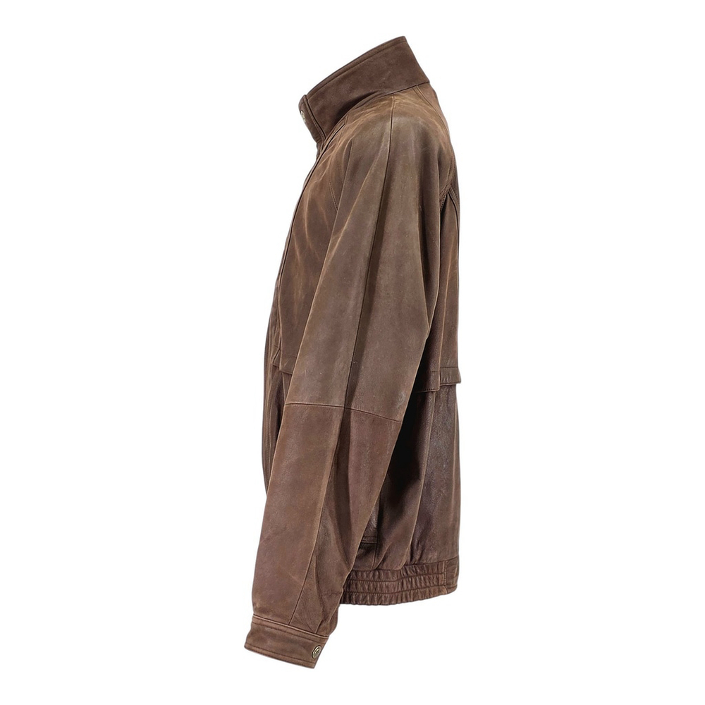 Americana Workwear Leather Limited Leather Jacket Men’s LT Brown Tall - Picture 4 of 11
